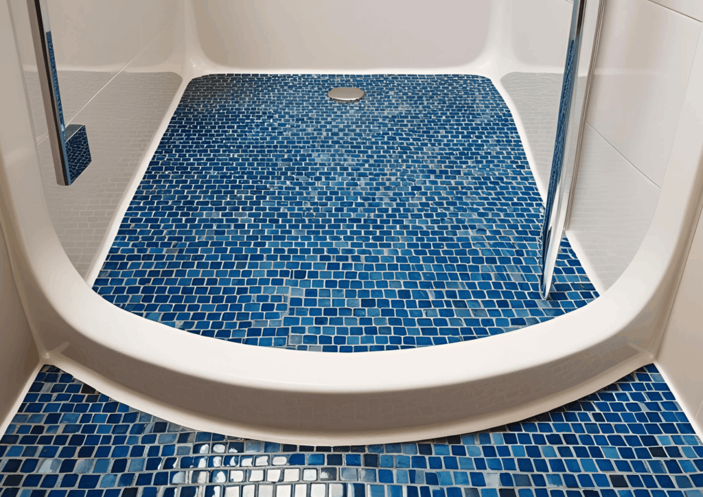 Piatto doccia modulare alluminio leggero mosaico